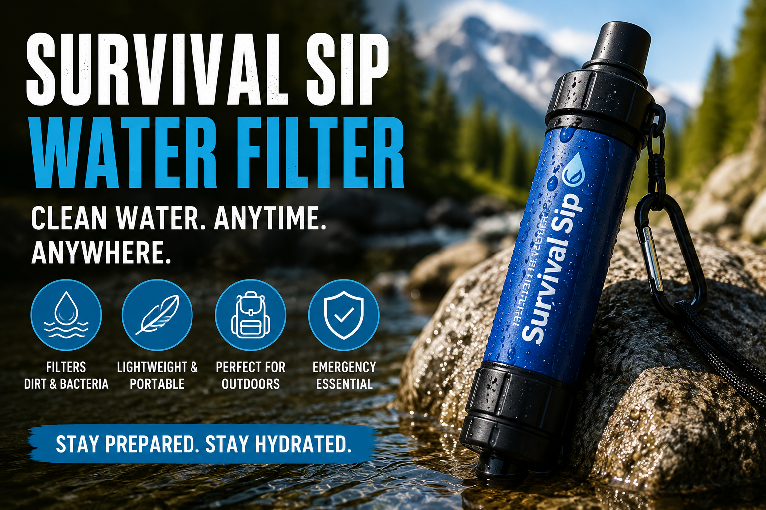 Survival Sip Water Filter